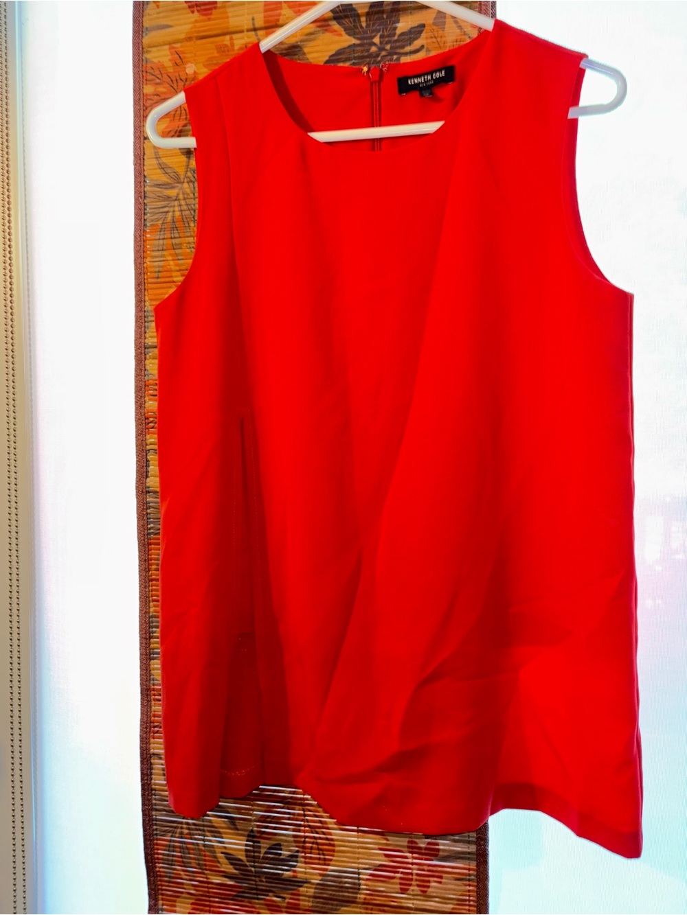 Kenneth Cole Tangerine Sleeveless Tunic